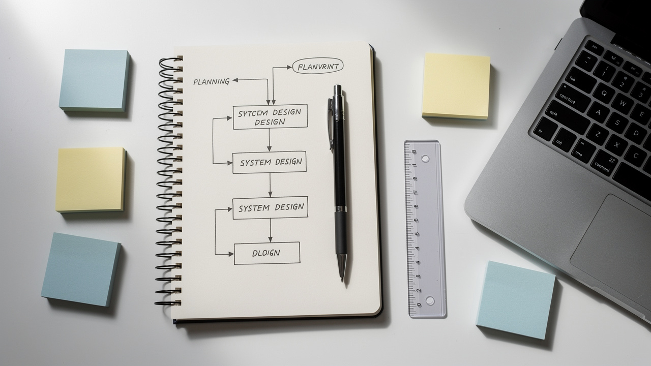 Planning robots.txt syntax rules with notebook diagram