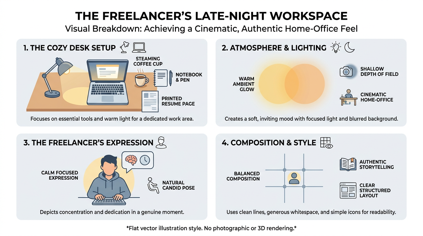 Freelancer reviewing text length on laptop at desk
