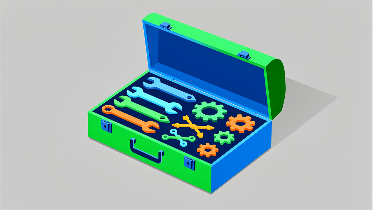 Organized toolkit with development and data conversion tools