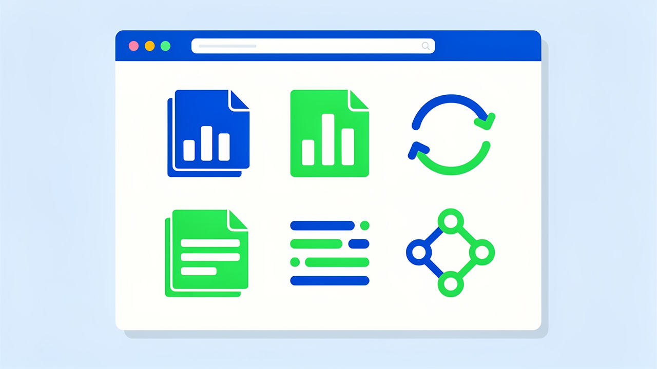 Browser-based data cleaning and conversion tools icon