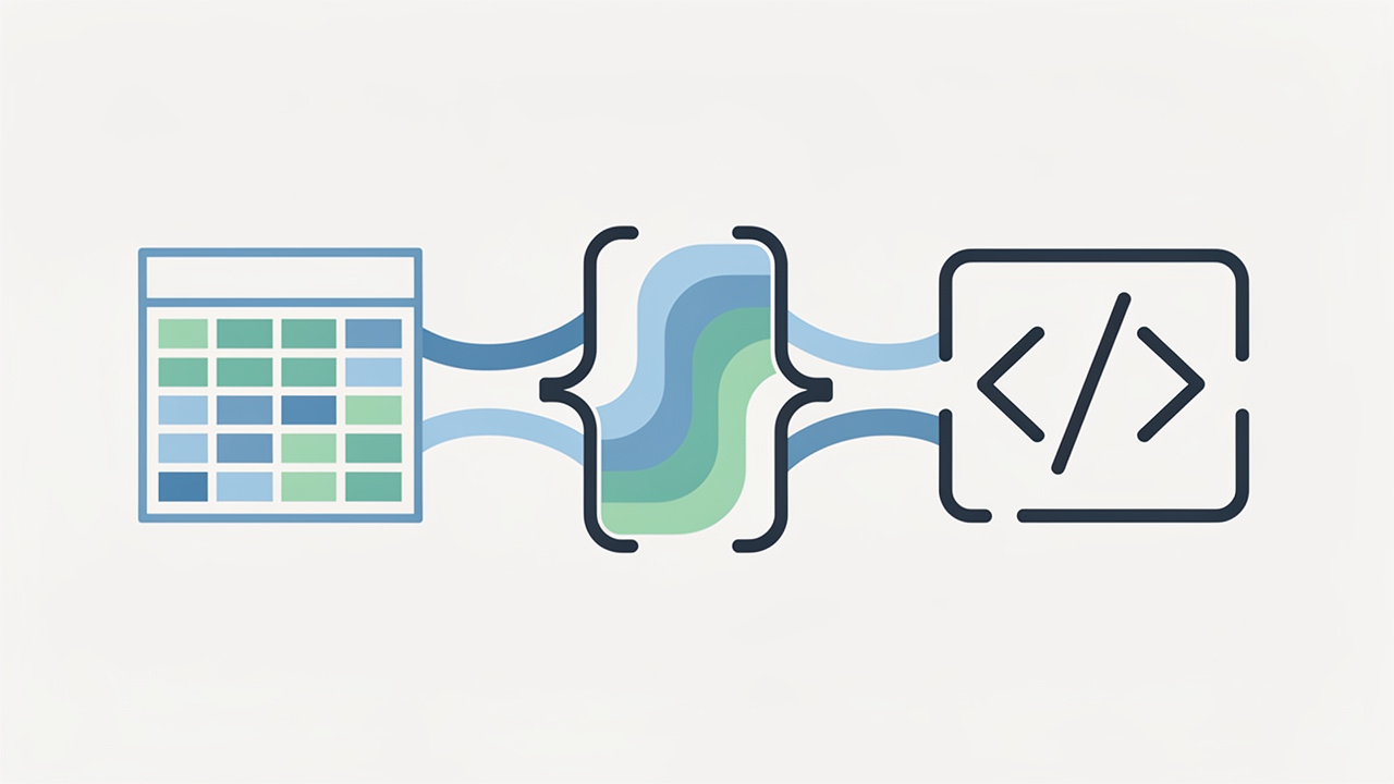 Data format conversion between JSON and other systems