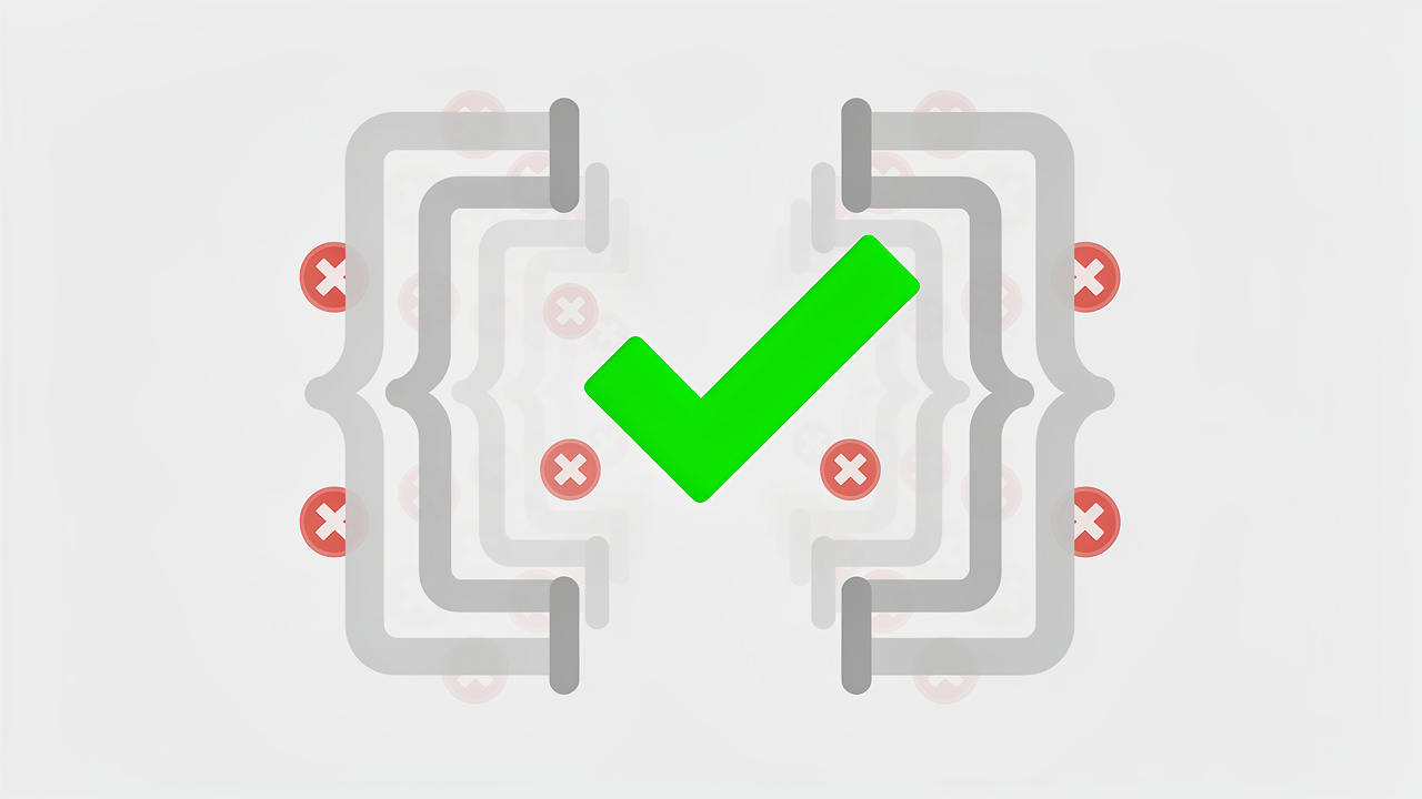 Validation checkmark confirming correct JSON structure