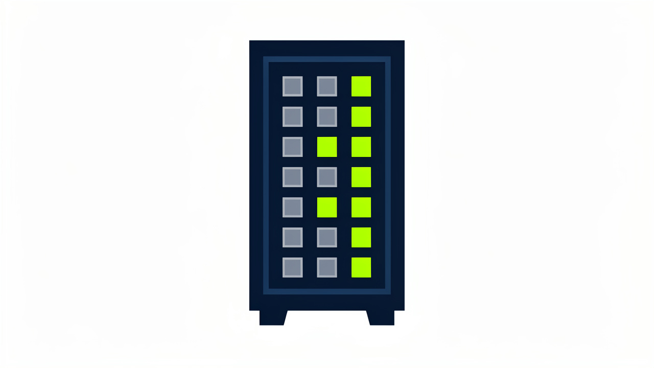 Server icon with highlighted open and closed port indicators